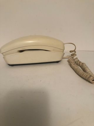 Vintage White Western Electric Trimline Rotary Dial Phone White/ivory