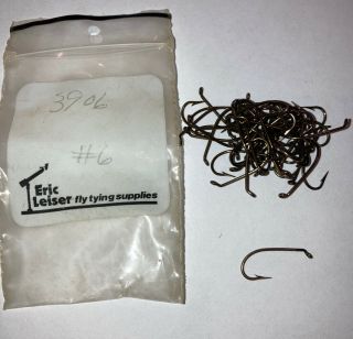 Vintage Mustad Sproat Fishing Hooks For Fly Tying Size 6 Qual 3906