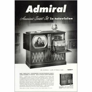 1950 Admiral Television: Wilshire Vintage Print Ad