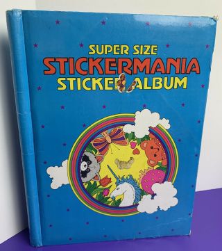 Vintage 1980s Sticker Album Book Mello Smellos Stickermania Imperial Toy