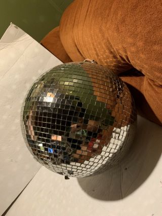 Vintage Mirrored Disco Ball 15 "