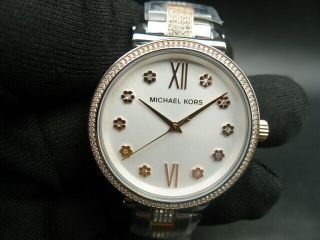 Old Stock - Michael Kors Sofie Mk3880 - Two Tone Stainless Steel Lady Watch