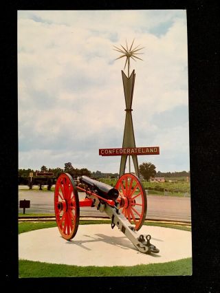 C1960’s Confederateland,  South Of The Border,  South Carolina Vintage Postcard