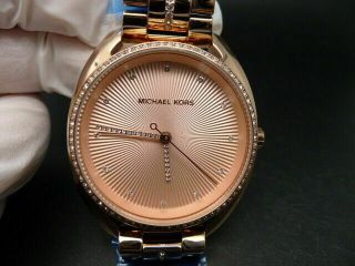 Old Stock Michael Kors Libby Mk3677 Rose Gold Quartz Women Watch