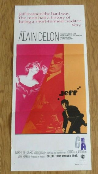 Jeff 1969 Daybill Cinema Film Movie Poster Alain Delon Crime 60 