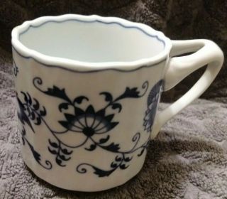 Vintage Blue Danube Japan Onion Coffee Cup Mug Rectangle Backstamp