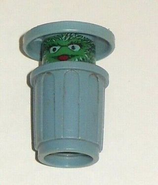 Htf Vintage Fisher Price Little People Sesame Street Oscar The Grouch Figure