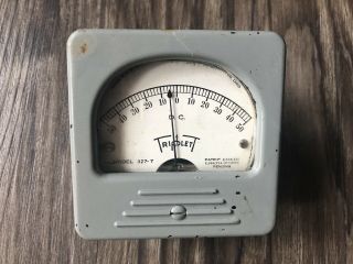 Vintage Triplett Dc Meter Gauge Model 327 - T