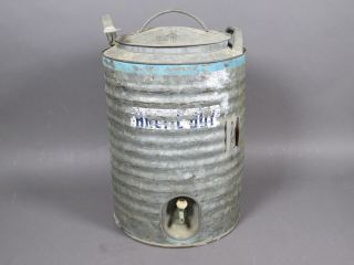 Vintage Arctic Boy 5 - Gallon Galvanized Water Cooler (dented,  Handle Broke)