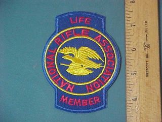 Vintage Nra National Rifle Association " Life Member " Patch