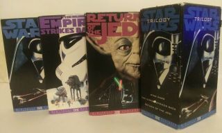 Star Wars Trilogy 3 - Tape Set (vhs,  1995) Vintage Star Wars Collectible.