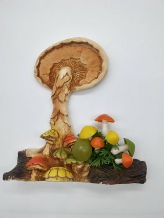 Vintage Plastic Retro Mushroom Kitchen Wall Decor