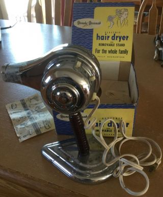 Antique Vintage Handy - Hannah Electric Hair Dryer W Stand
