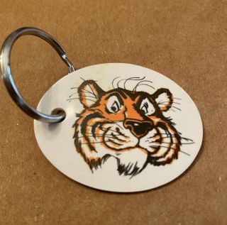 Vintage Exxon Tiger Key Chain Fob