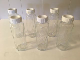 EVENFLO 8 OZ GLASS Vintage Bottles 6 Twist,  2 Classic =8 Bottles With Caps 3