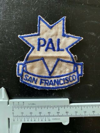 Vintage Pal San Francisco " Police Activities League " Uniform/jacket Patch