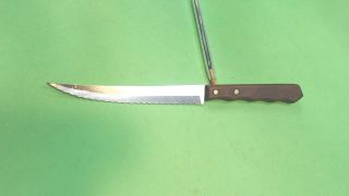 Vintage - Imperial - Veri - Sharp - Serrated - Wood Handle - Knife - Stainless Steel