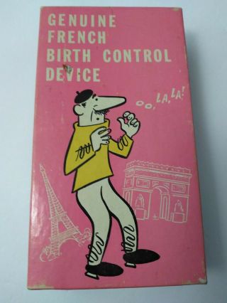 French Birth Control Device Novelty Gift 1969 Vintage