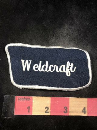 Vtg & As - Is Bad Weldcraft (? Welding Or Boats) Advertising Patch 83k9