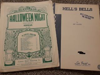 Vintage Halloween Sheet Music For Piano Pre Owned