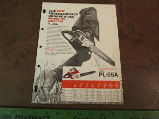 Vintage Remington Chainsaw Paper Print Ad Pl 7a 55a Sign Display Dupont 2