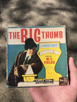Vintage Castel Films The Big Thumb W.  C.  Fields 8mm