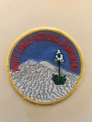 White Sands National Monument Park Mexico Nm Embroidered Patch Vintage Nos