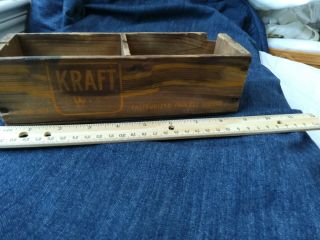 Vintage Antique Kraft Swiss Cheese Wooden Box - 2 Lb Size