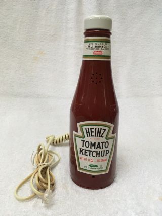 Heinz Ketchup Bottle Phone - Vintage Advertising 1984 - Touch Pulse Dial