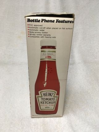 Heinz Ketchup Bottle Phone - Vintage advertising 1984 - touch pulse dial 3