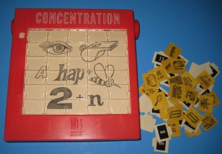 VTG 1964 CONCENTRATION Board Game Milton Bradley 7TH EDITION Rolomatic Puzzle 3