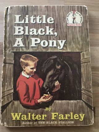 Vtg Little Black A Pony Walter Farley I Can Read It All By Myself Book Dr Suess