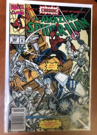 Vintage Spider - Man 360 Marvel Comic 1992 1st Carnage Cameo