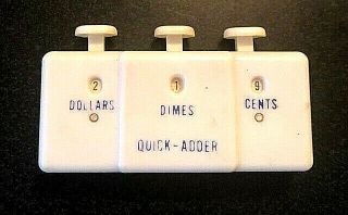 Vintage Money Counter Quick - Adder Great For Grocery Store