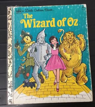 Vintage The Wizard Of Oz 1978 4th Printing A Little Golden Book