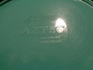 Vintage Set of 4 MCM Branchell Aztec Melmac Solid Color 10 in.  Dinner Plates 2
