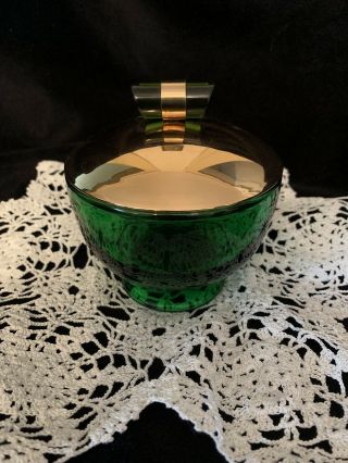 Cavalier emerald glo green glass national silver company 2