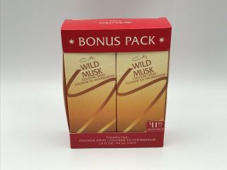 Colty Wild Musk Bonus 2 Pack Cologne Spray 1.  5 Oz (one Box Of Two) H2