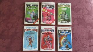 Perry Rhodan - 6 Vintage Ace Paperback Books - 1970s