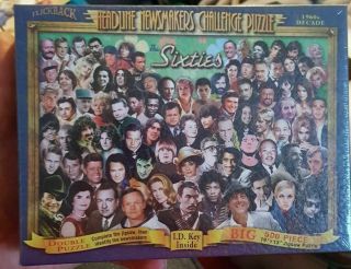 Sixties Famous People Jigsaw Puzzle 1960 