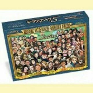 SIXTIES FAMOUS PEOPLE JIGSAW PUZZLE 1960 ' s 500 PC OVER 80 FACES ROLLING STONES 2