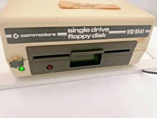 Vintage Commodore 64 5 - 1/4 " Floppy Disk Drive Model Vic - 1541 W Power Cable