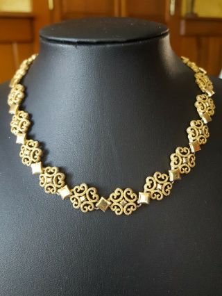 Vintage Gold Tone Coro Necklace