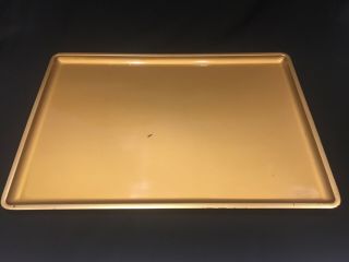 Retro George Briard Rich Gold Rectangular Bar Tray 18 X 12 1/2 " Barware Serving