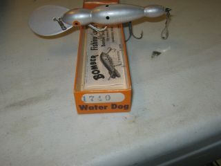 Vintage Bomber Waterdog Fishing Lure With Papers Model 1740