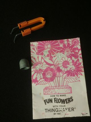 Mattel Vintage 1964 Thingmaker - Petal Shaper,  Tool,  How To Make Flowers