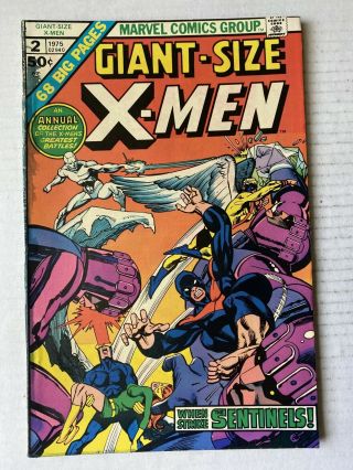 Giant Size X - Men 2 1975 Unread Vintage Marvel Comics Sentinels