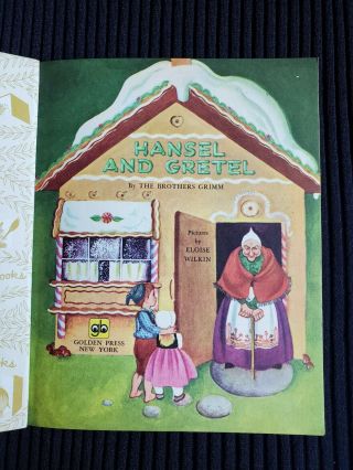 Vintage Little Golden Book Hansel and Gretel 1971 491 17th printing 3