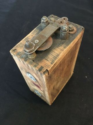 Vintage Model A/t Ford Wooden Ignition Coil Box - Not