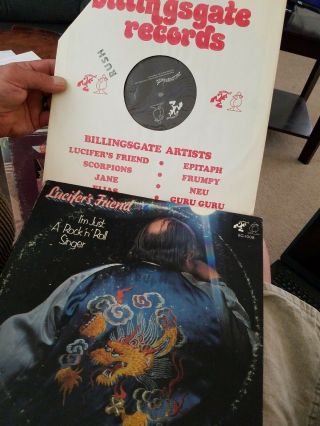 Vintage Rock Vinyl Lps,  Bg 1008,  Lucifer 